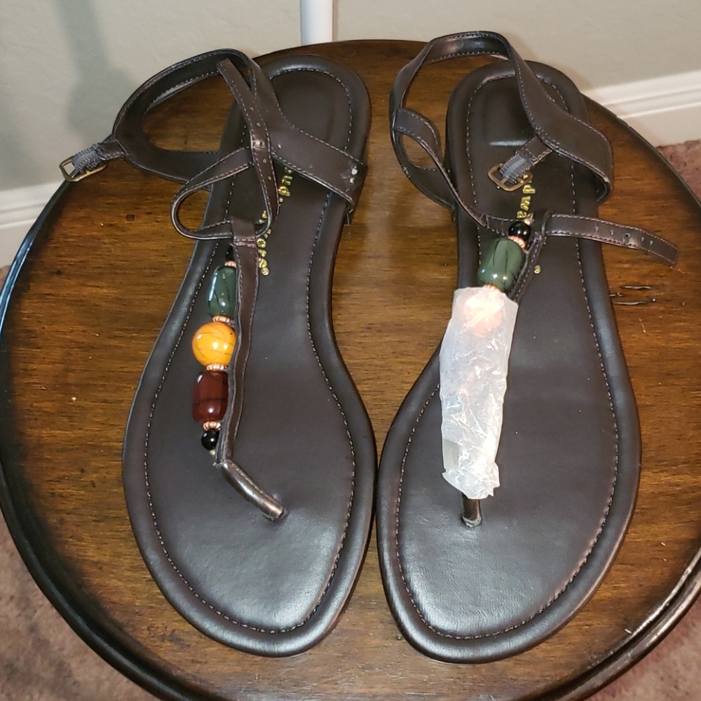 NWOT Brown Sandals